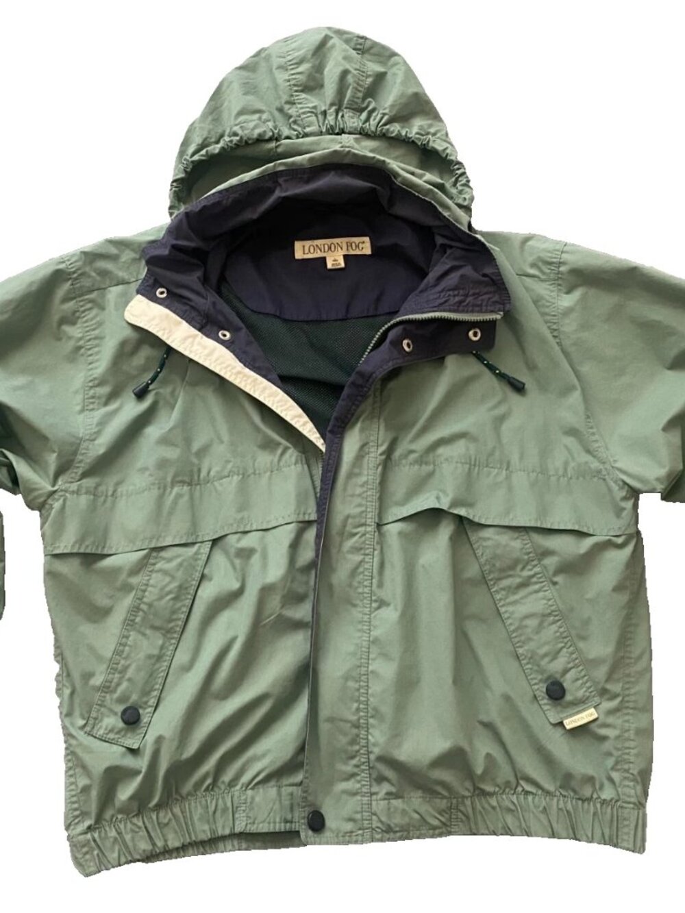 Vintage London Fog Olive Green Sailing Bomber Jacket
